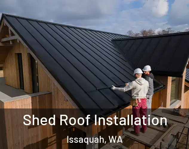  Shed Roof Installation Issaquah, WA